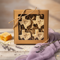 Enhanced 4-soap honey oatmeal lavender gift box product photo