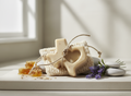 Enhanced honey oatmeal lavender soap product photo